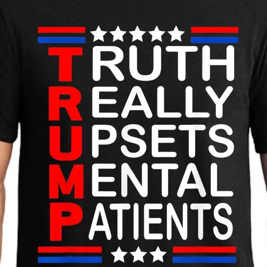 Trump Really Upsets Mental Patients Pajama Set