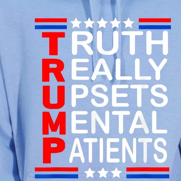 Trump Really Upsets Mental Patients Unisex Surf Hoodie