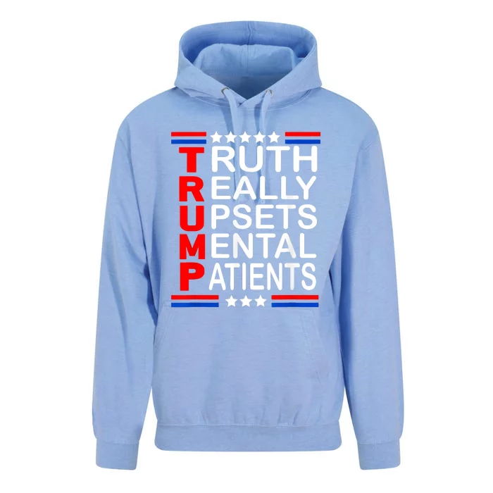 Trump Really Upsets Mental Patients Unisex Surf Hoodie