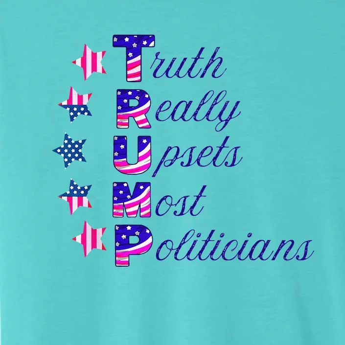 Truth Really Upsets Most Politicians Trump Usa Republican ChromaSoft Performance T-Shirt