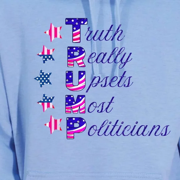 Truth Really Upsets Most Politicians Trump Usa Republican Unisex Surf Hoodie