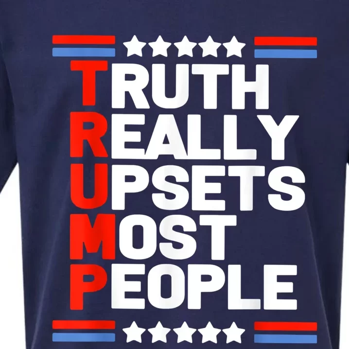 Truth Really Upsets Most People Trump 2024 Sueded Cloud Jersey T-Shirt