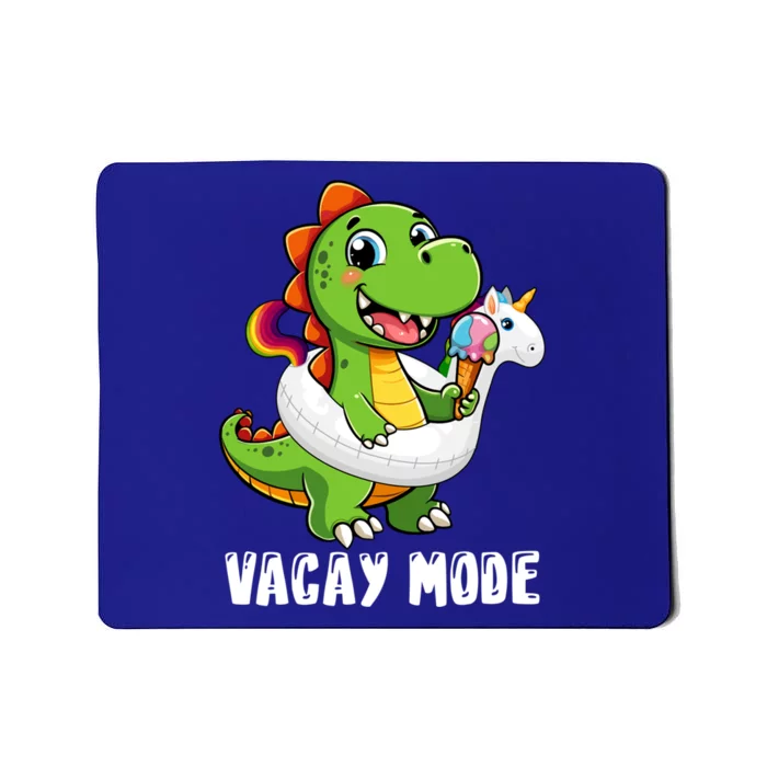 T Rex Unicorn Float Swimming Pool Party Swimmer Vacay Mode Great Gift Mousepad