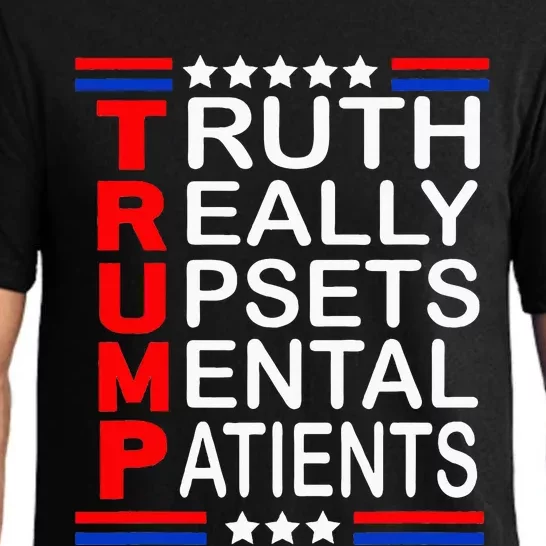 Trump Really Upsets Mental Patients Pajama Set