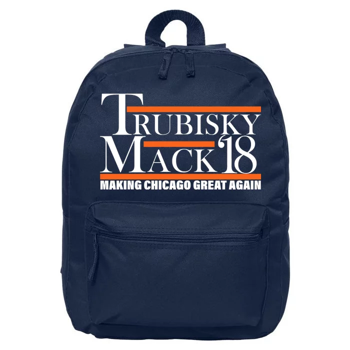 Trubisky Mack Make Chicago Great Again 16 in Basic Backpack