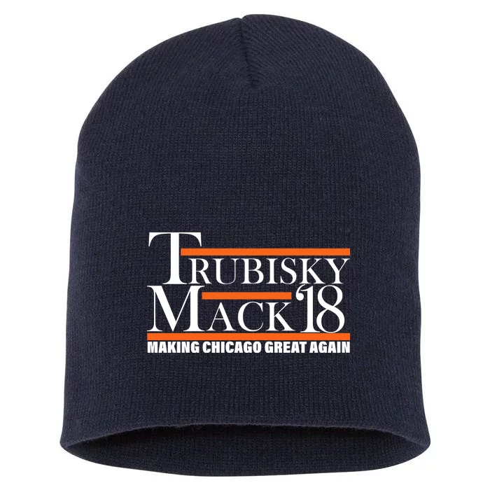 Trubisky Mack Make Chicago Great Again Short Acrylic Beanie