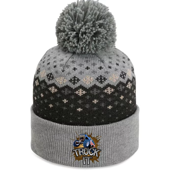 Truck It American Monster Truck The Baniff Cuffed Pom Beanie