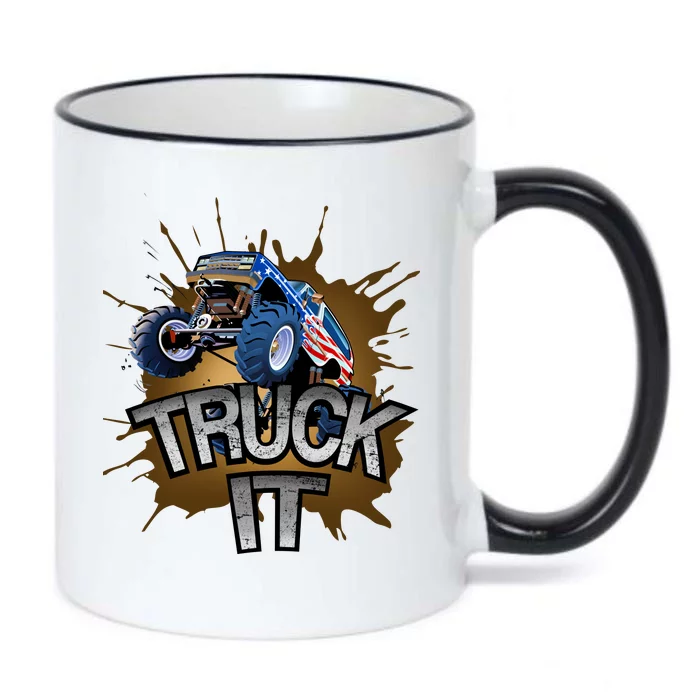 Truck It American Monster Truck Black Color Changing Mug