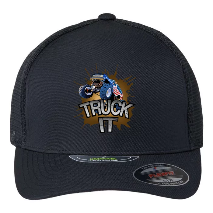 Truck It American Monster Truck Flexfit Unipanel Trucker Cap