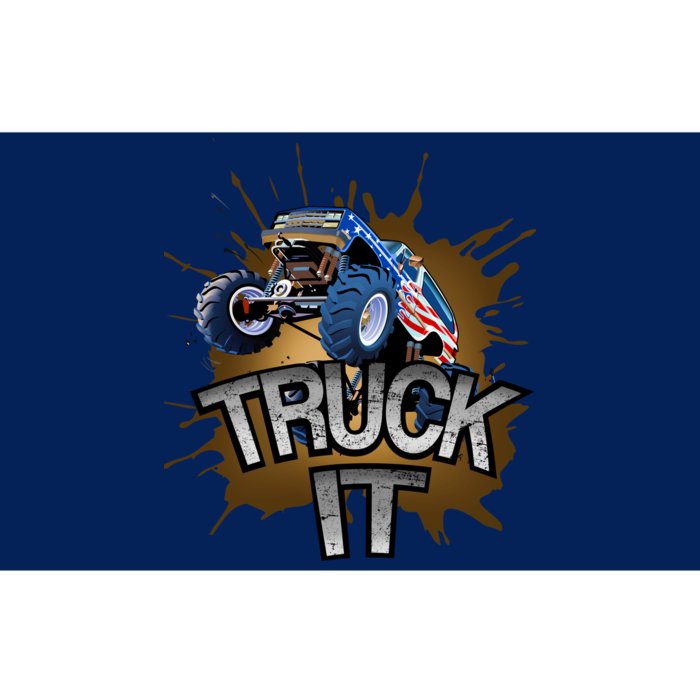 Truck It American Monster Truck Bumper Sticker