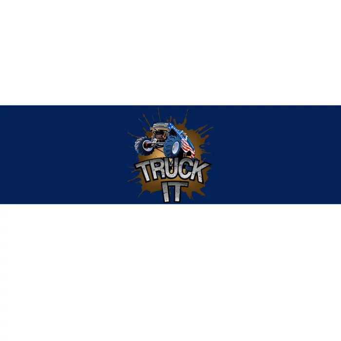 Truck It American Monster Truck Bumper Sticker