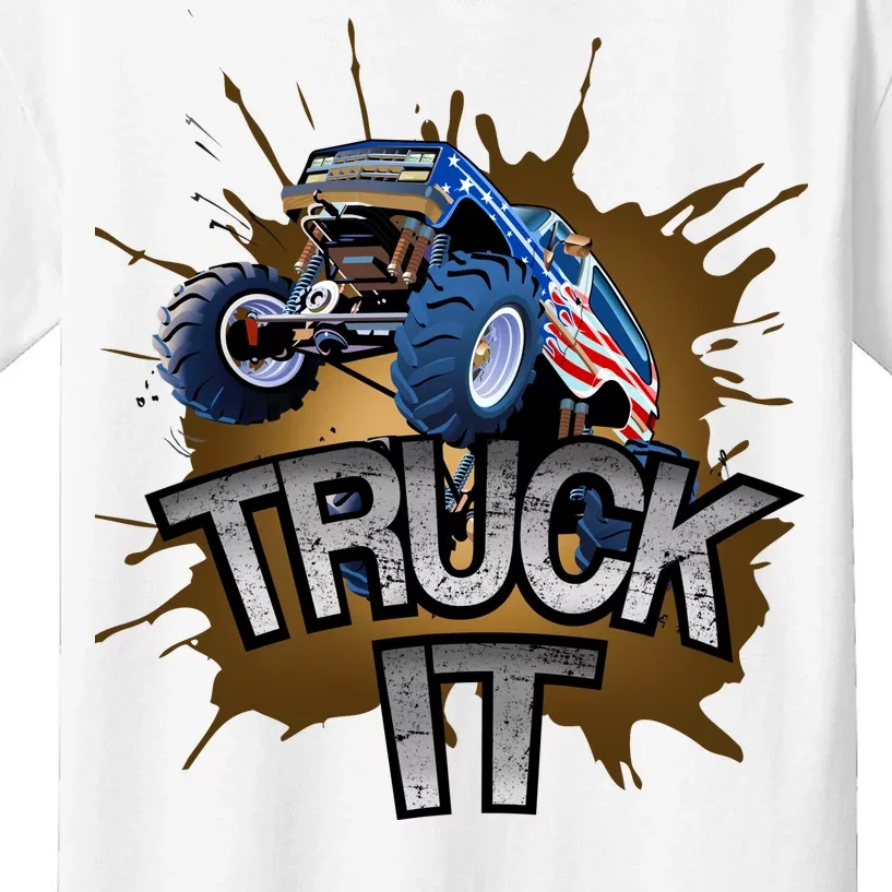 Truck It American Monster Truck Kids T-Shirt