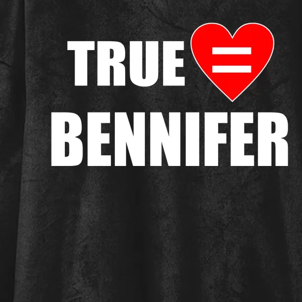 True Love Equals Bennifer Hooded Wearable Blanket