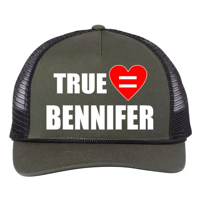 True Love Equals Bennifer Retro Rope Trucker Hat Cap