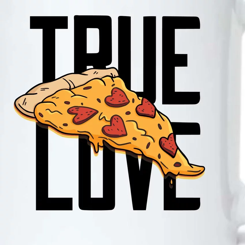 True Love Heart Pizza Black Color Changing Mug