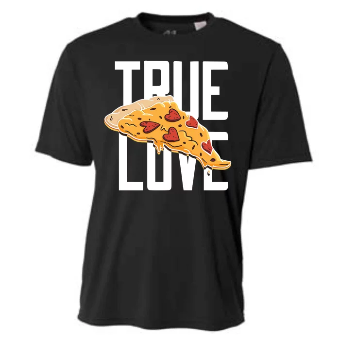 True Love Heart Pizza Cooling Performance Crew T-Shirt