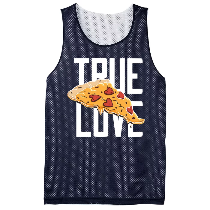 True Love Heart Pizza Mesh Reversible Basketball Jersey Tank