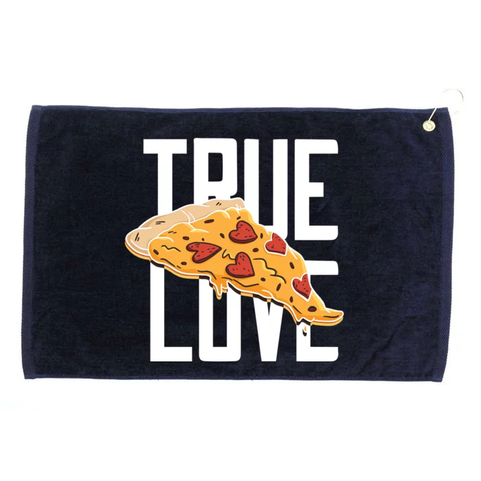 True Love Heart Pizza Grommeted Golf Towel