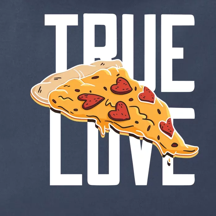 True Love Heart Pizza Zip Tote Bag