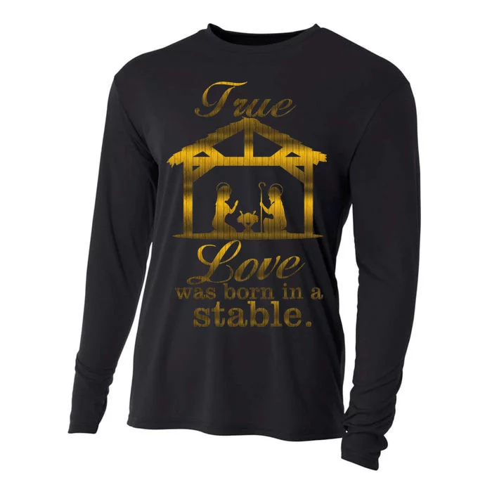 True Love Was Born In A Stable Cooling Performance Long Sleeve Crew