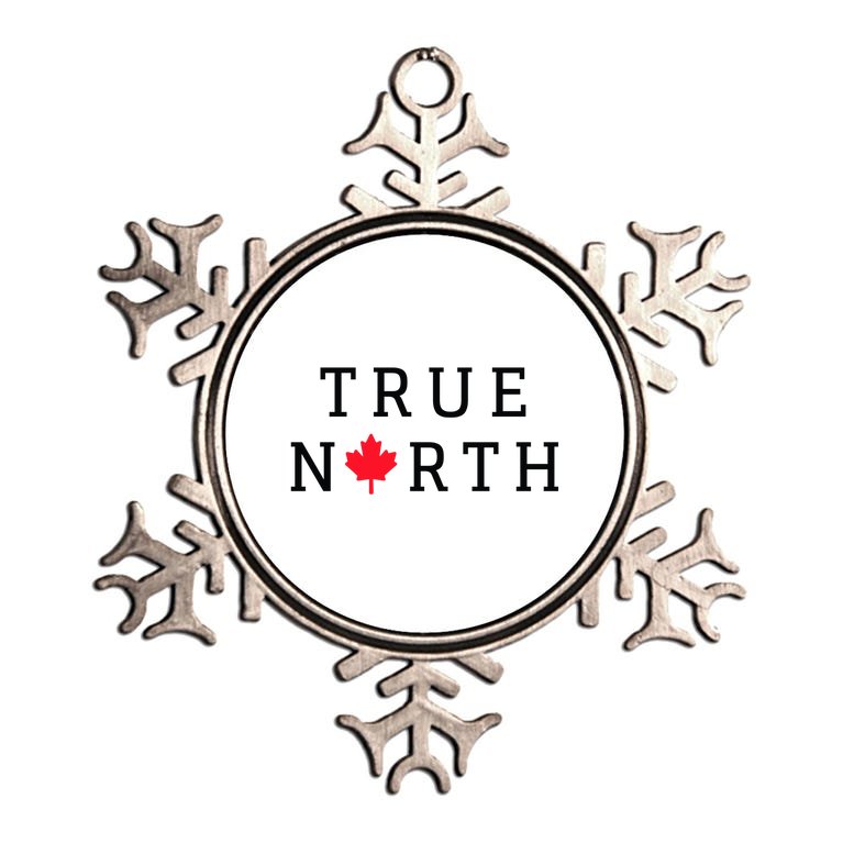 True North Canada Metallic Star Ornament