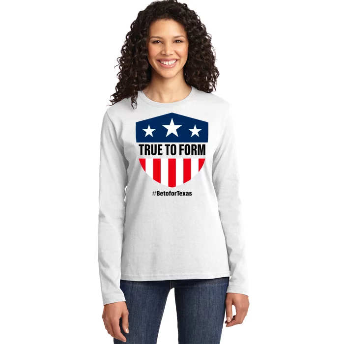 True To Form Beto for Texas American Shield Ladies Long Sleeve Shirt