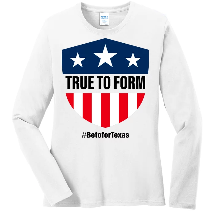 True To Form Beto for Texas American Shield Ladies Long Sleeve Shirt