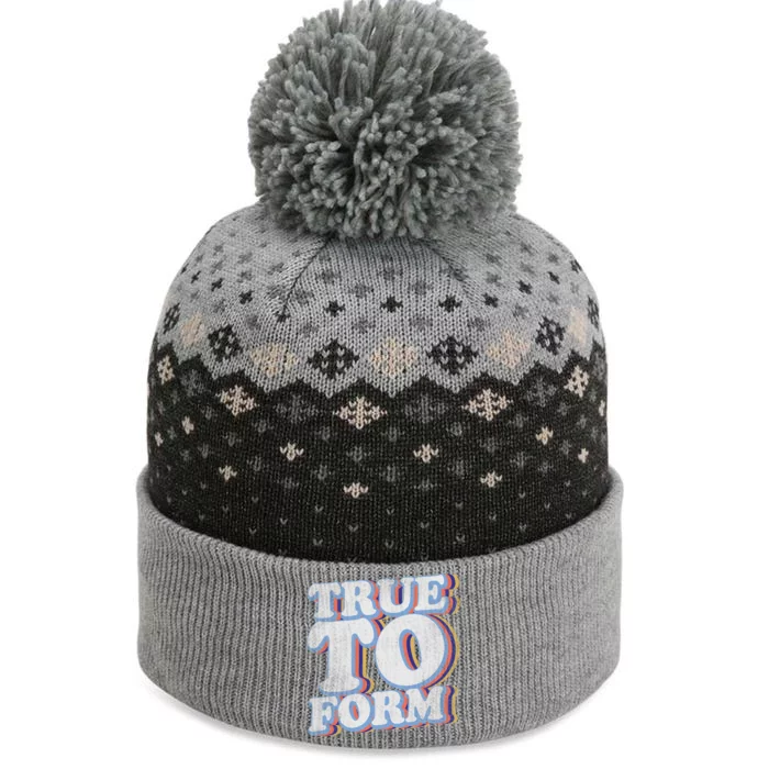 True To Form Retro Beto The Baniff Cuffed Pom Beanie