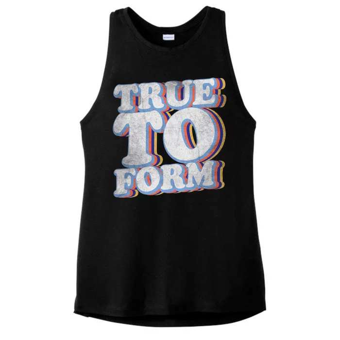 True To Form Retro Beto Ladies Tri-Blend Wicking Tank