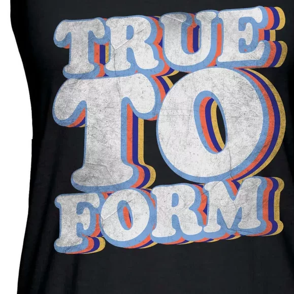 True To Form Retro Beto Ladies Essential Flowy Tank