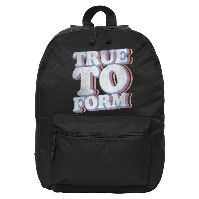 True To Form Retro Beto 16 in Basic Backpack