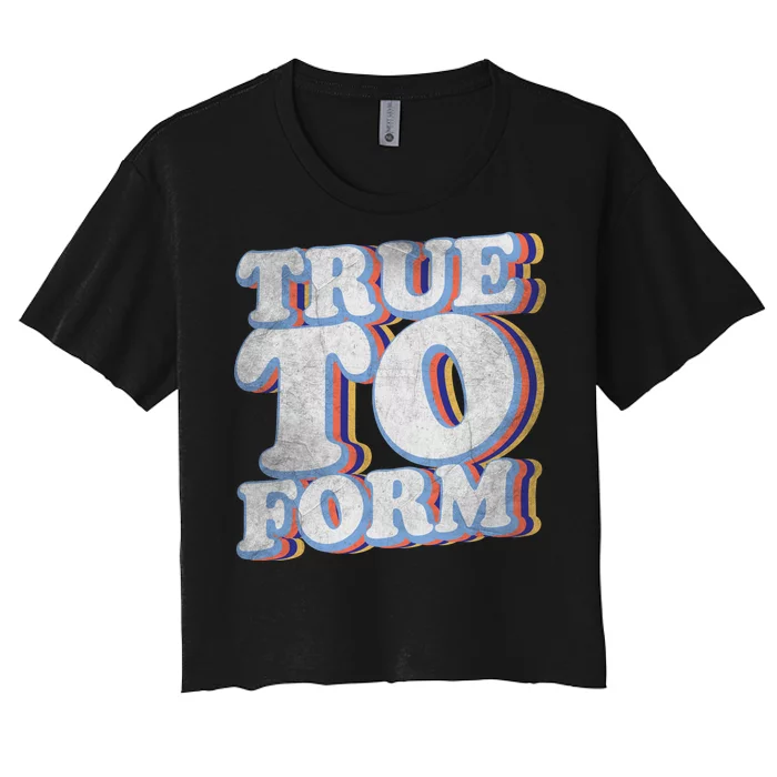 True To Form Retro Beto Women's Crop Top Tee