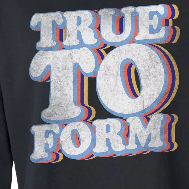 True To Form Retro Beto Cropped Pullover Crew