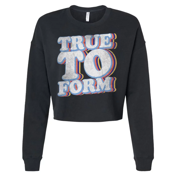 True To Form Retro Beto Cropped Pullover Crew