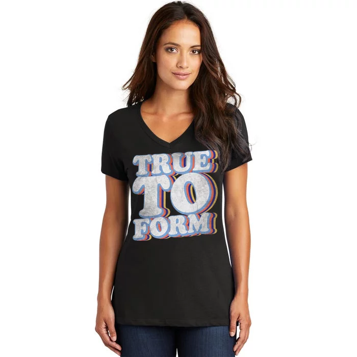 True To Form Retro Beto Women's V-Neck T-Shirt