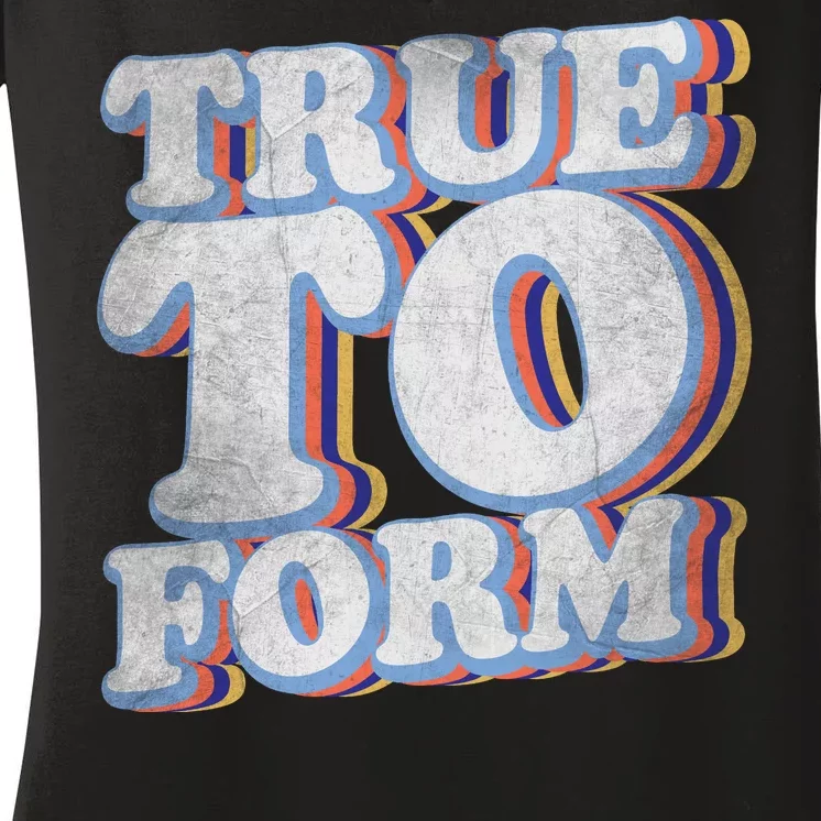 True To Form Retro Beto Women's V-Neck T-Shirt