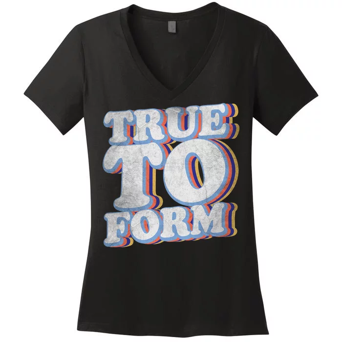 True To Form Retro Beto Women's V-Neck T-Shirt