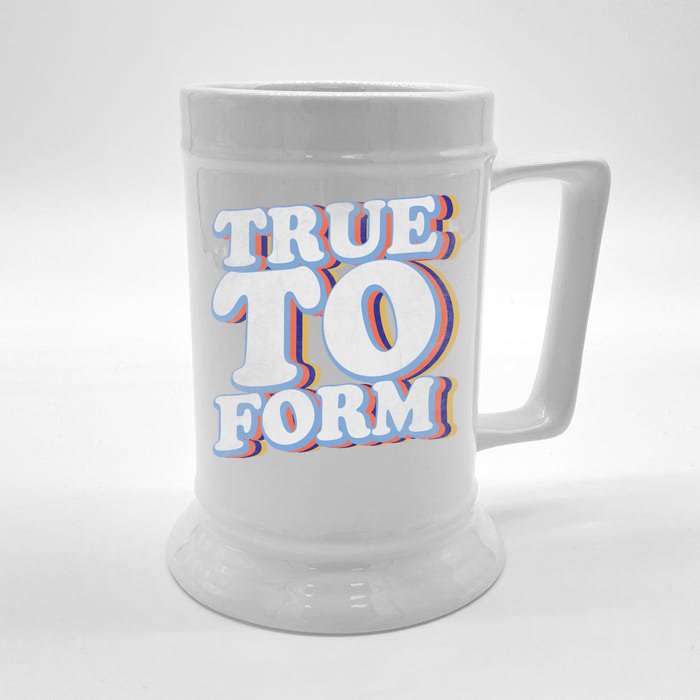 True To Form Retro Beto Front & Back Beer Stein