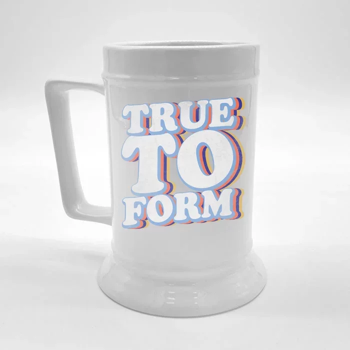 True To Form Retro Beto Front & Back Beer Stein