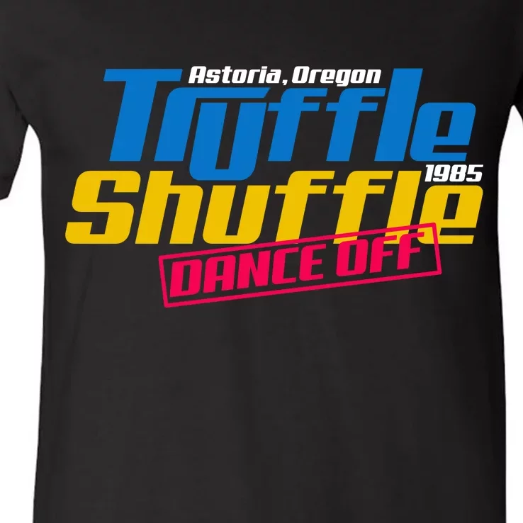 Truffle Shuffle Dance Off 1985 V-Neck T-Shirt