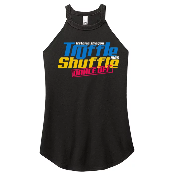 Truffle Shuffle Dance Off 1985 Women’s Perfect Tri Rocker Tank