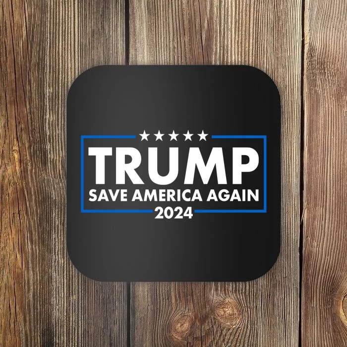 Trumo Save America Again 2024 Election Logo Coaster