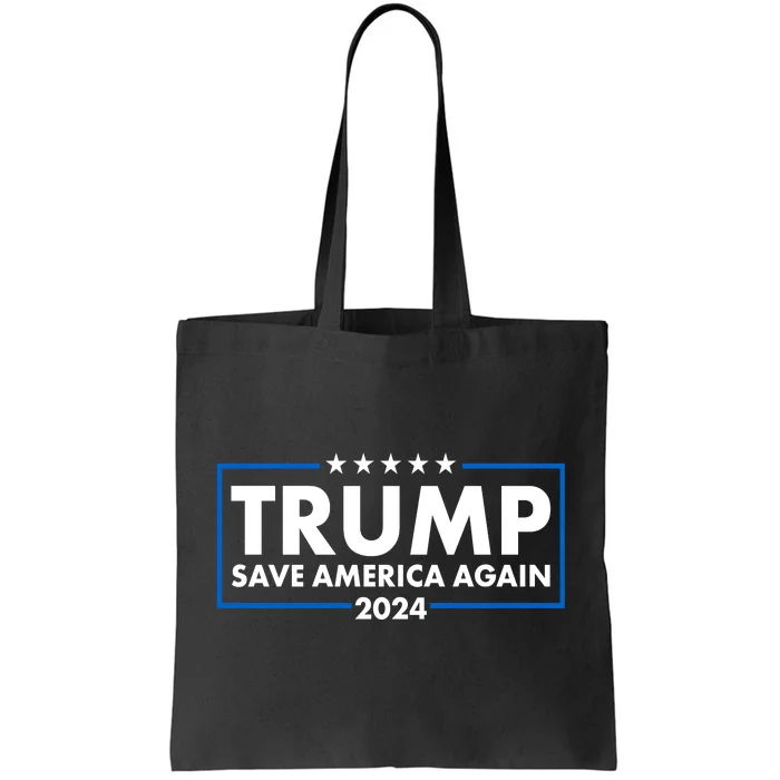 Trumo Save America Again 2024 Election Logo Tote Bag