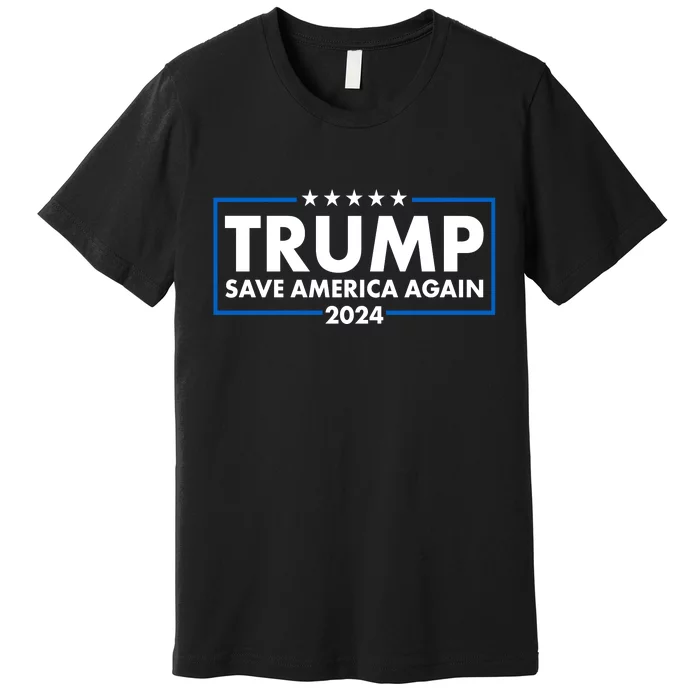 Trumo Save America Again 2024 Election Logo Premium T-Shirt