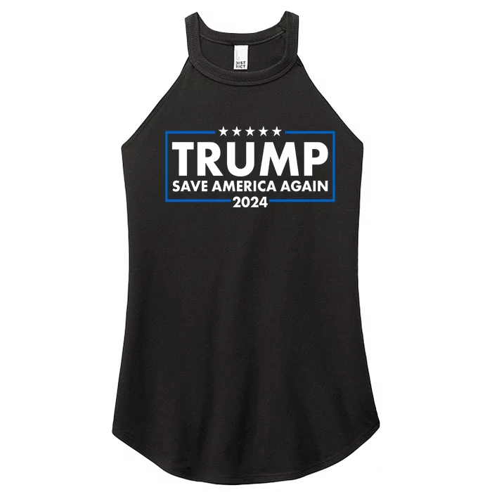 Trumo Save America Again 2024 Election Logo Women’s Perfect Tri Rocker Tank