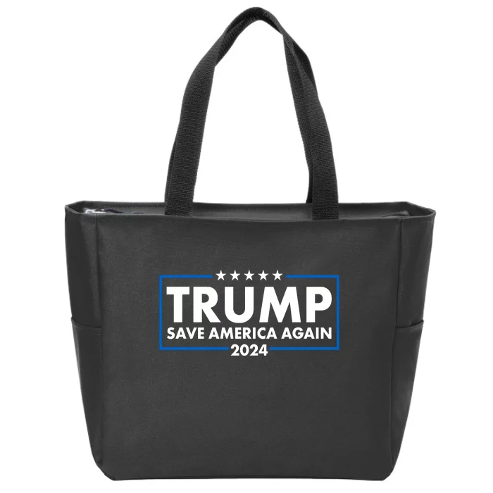 Trumo Save America Again 2024 Election Logo Zip Tote Bag