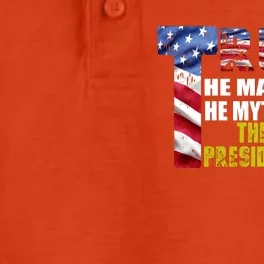 Trump - The Man The Myth The President Dry Zone Grid Performance Polo