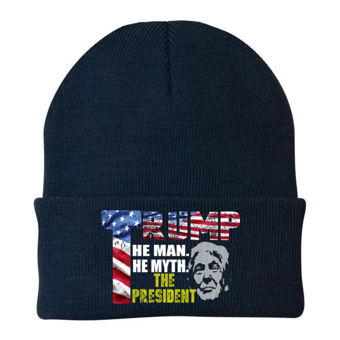 Trump - The Man The Myth The President Knit Cap Winter Beanie