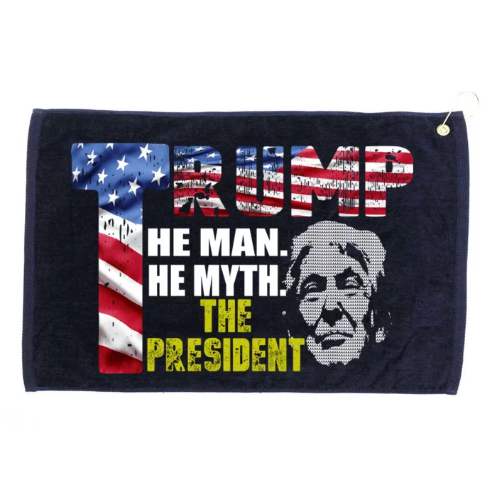 Trump - The Man The Myth The President Grommeted Golf Towel