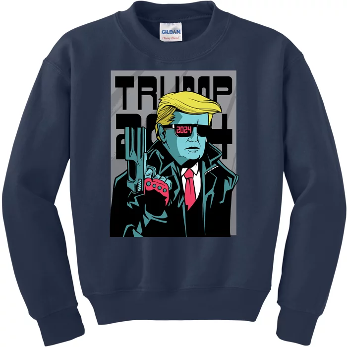 Trump 2024 Comic Kids Sweatshirt